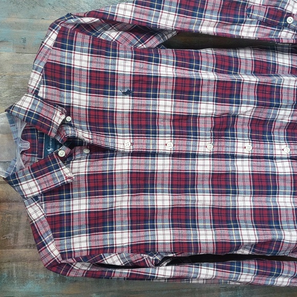 Boy's Ralph Lauren Long Sleeve Button Down Polo Shirt - Medium (10-12) - Picture 2 of 5